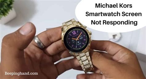 michael kors watch not keeping time|Michael Kors Smartwatch Screen Not Responding: .